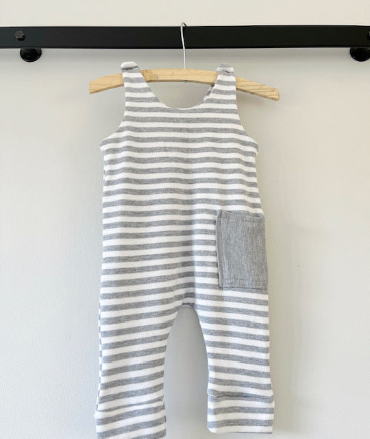 Grey and hot sale white romper