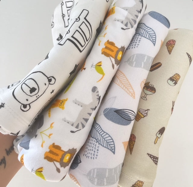 SALE - Swaddle Blanket - Ice Cream