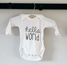 Load image into Gallery viewer, Long Sleeve Onesie - Hello World
