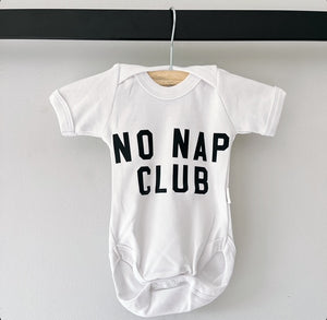 Short Sleeve Onesie - No Nap Club