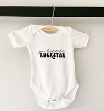 Load image into Gallery viewer, Short Sleeve Onesie - Go Little Rockstar
