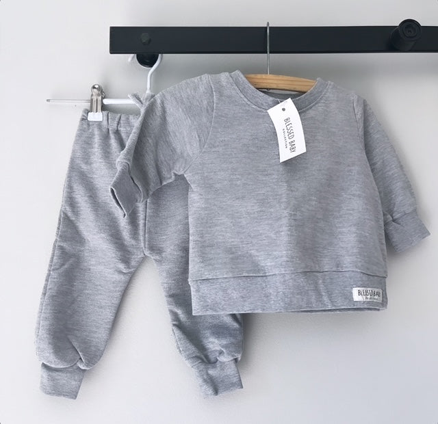 SALE - Tracksuit set - Brushed Fleece Grey