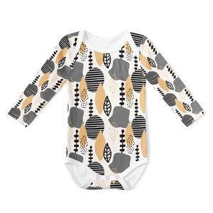 Long Sleeve Onesie - abstraction