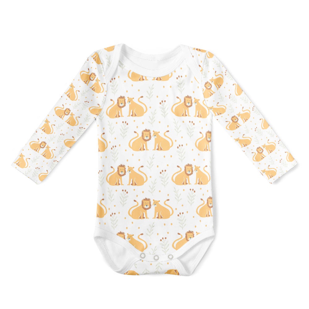 Long Sleeve Onesie - Lions