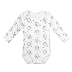 SALE - Long Sleeve Onesie - Sleepy lions