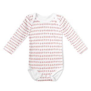 Long Sleeve Onesie - Morse Pink