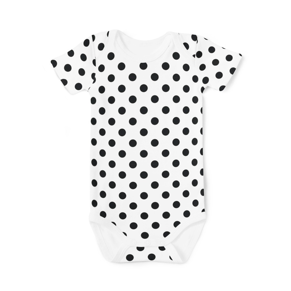 Short Sleeve Onesie -  Polka Dot