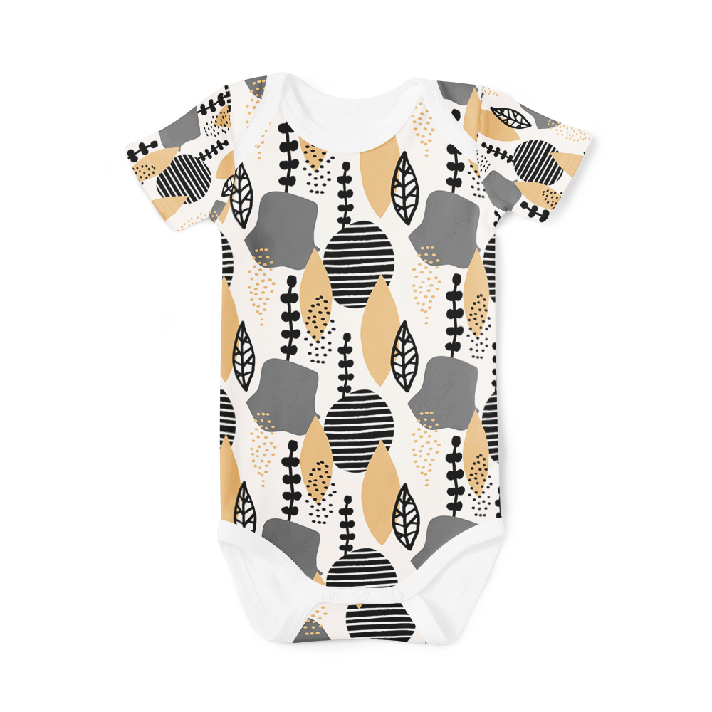 Short Sleeve Onesie -  Abstraction