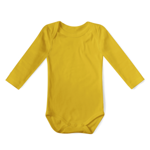 SALE - Long Sleeve Onesie - Mustard