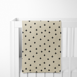 Swaddle Blanket - Stone black