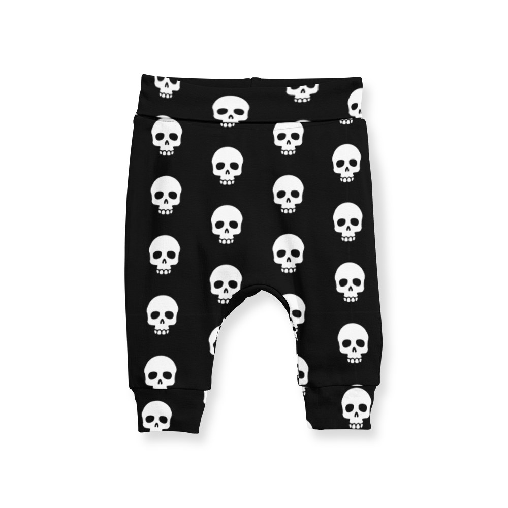 Jogger Pants - Skull White