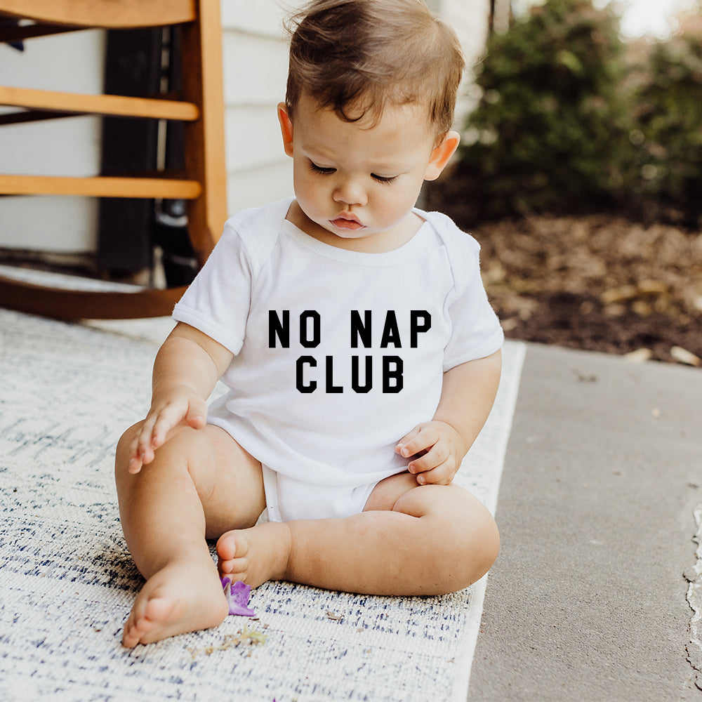 Short Sleeve Onesie - No Nap Club