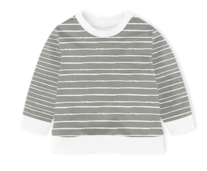 Sweater - Stripe Grey