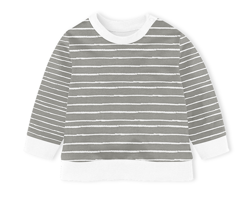 Sweater - Stripe Grey