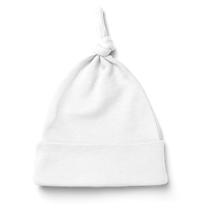 Baby Basics - Knot Beanie -white