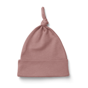 Baby Basics - Knot Beanie -Dusky Pink