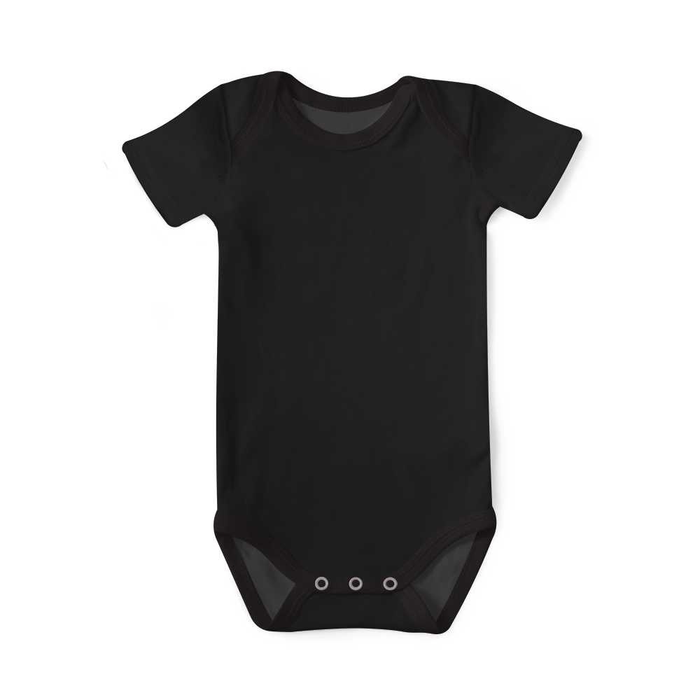 Black short sleeve store onesie