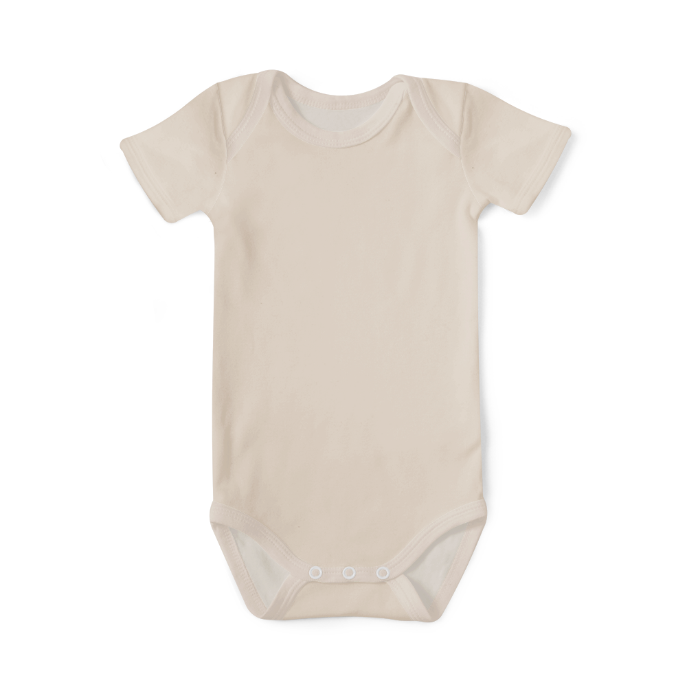 Baby Basics - Short Sleeve Onesie - Stone