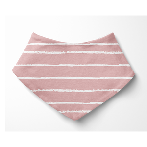 Bandana Bib - Stripe Blush