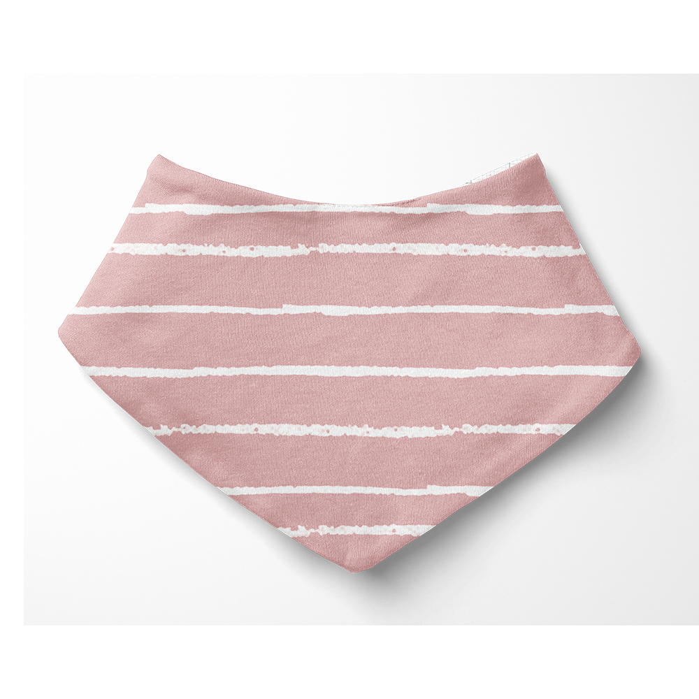 Bandana Bib - Stripe Blush