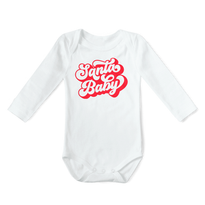 Long Sleeve Onesie - Santa Baby