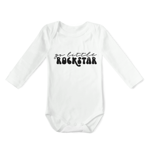 SALE - Long Sleeve Onesie - Go Little Rockstar