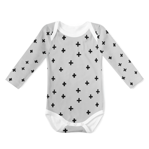 Long Sleeve Onesie - Cross Rock n Roll