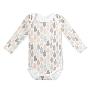 Long Sleeve Onesie - Scattered Droplets