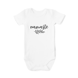 SALE - Short Sleeve Onesie Namaste