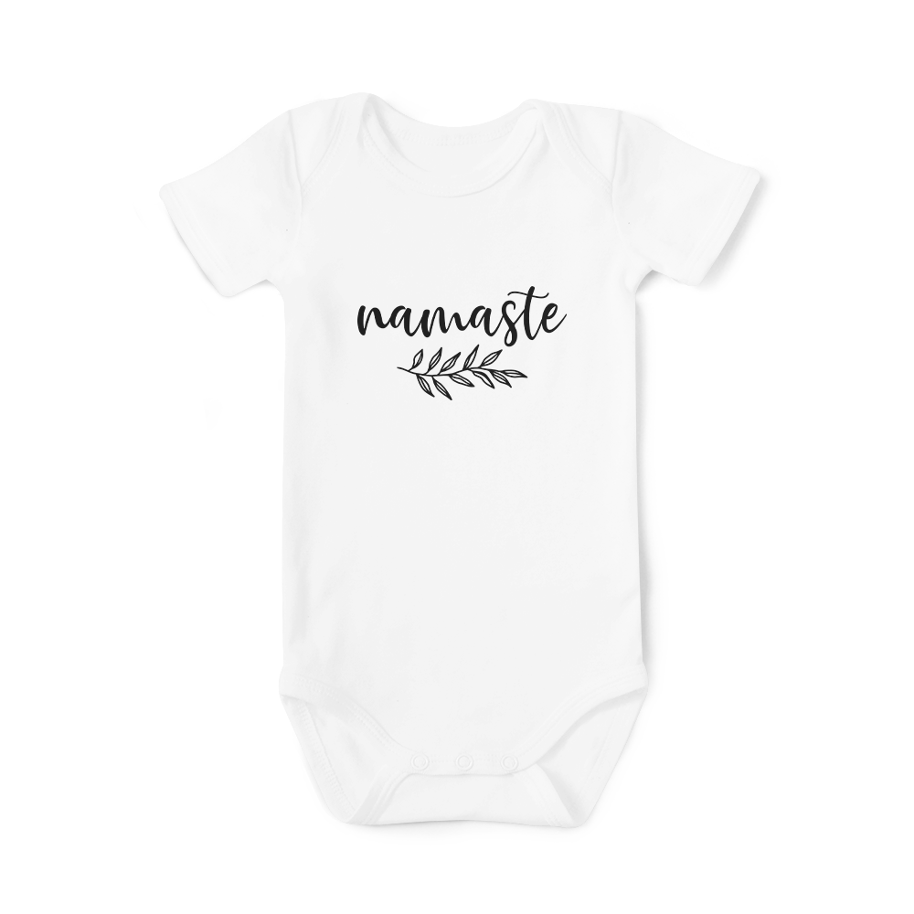 SALE - Short Sleeve Onesie Namaste