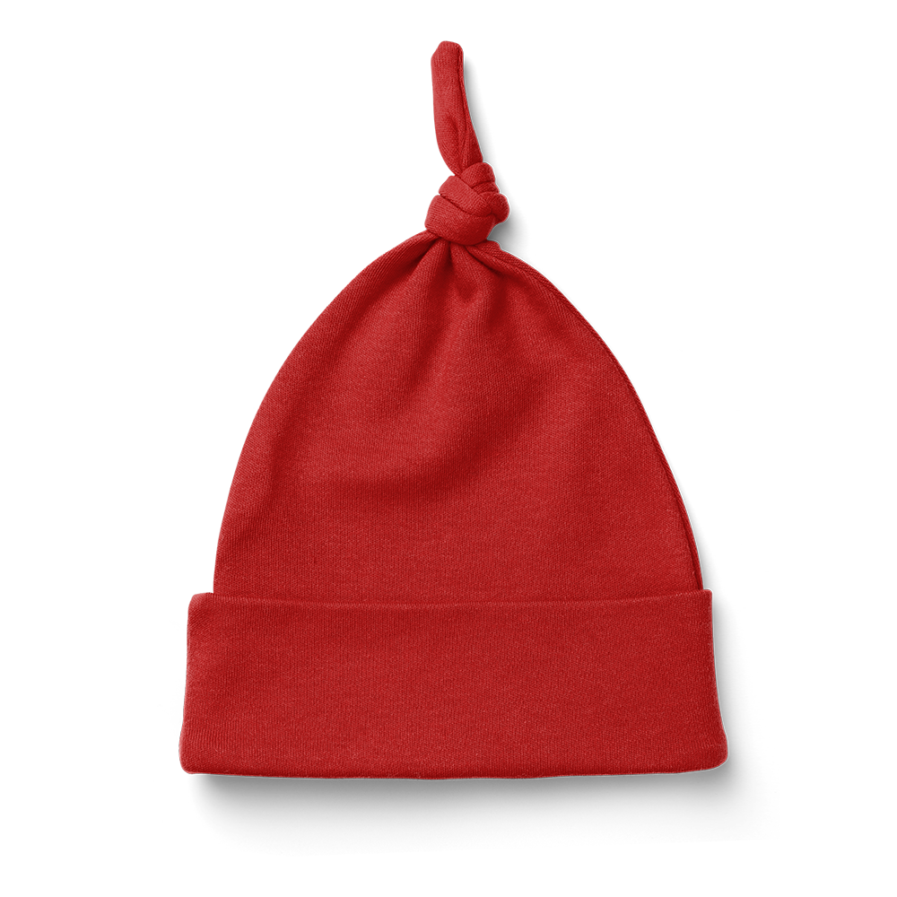 Baby Basics - Knot Beanie - Red