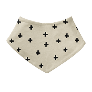 Bandana Bib - Cross Stone/Black