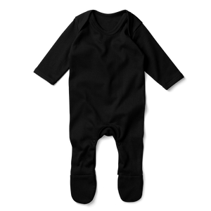 SALE - Footed Romper - Black