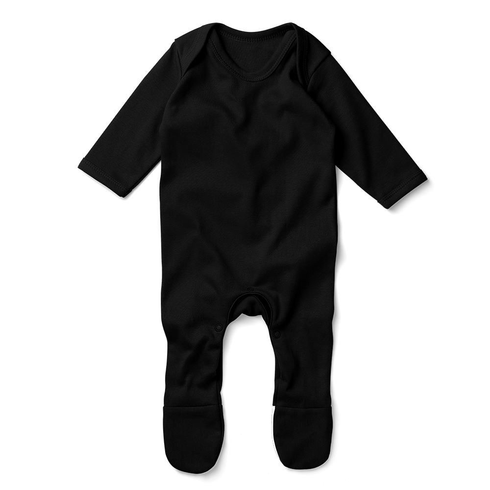 SALE - Footed Romper - Black