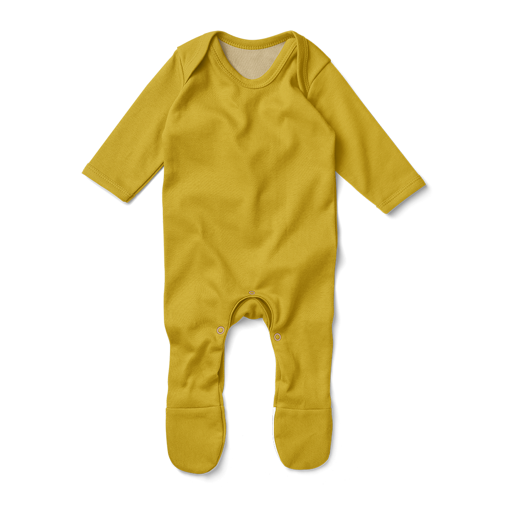 Baby Basics - Footed Romper - Mustard