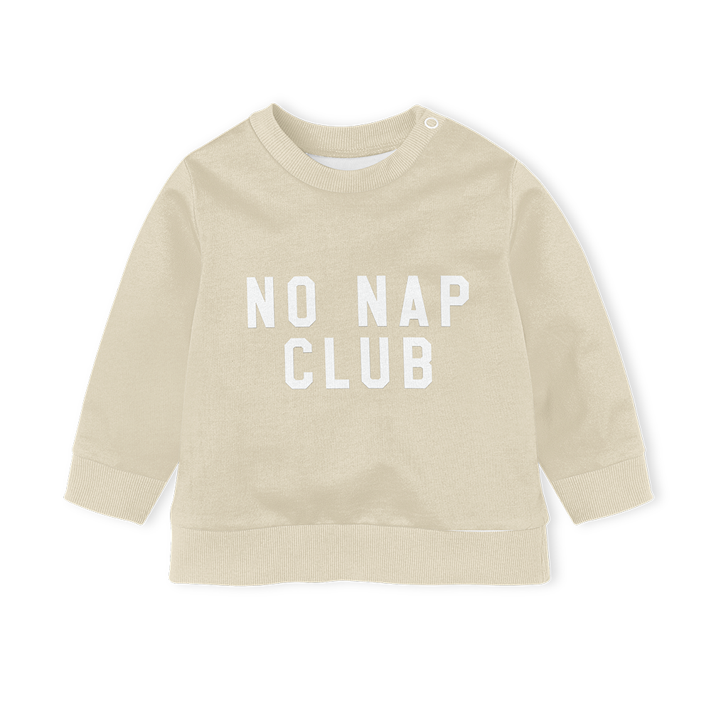 Sweater - No Nap Club Stone