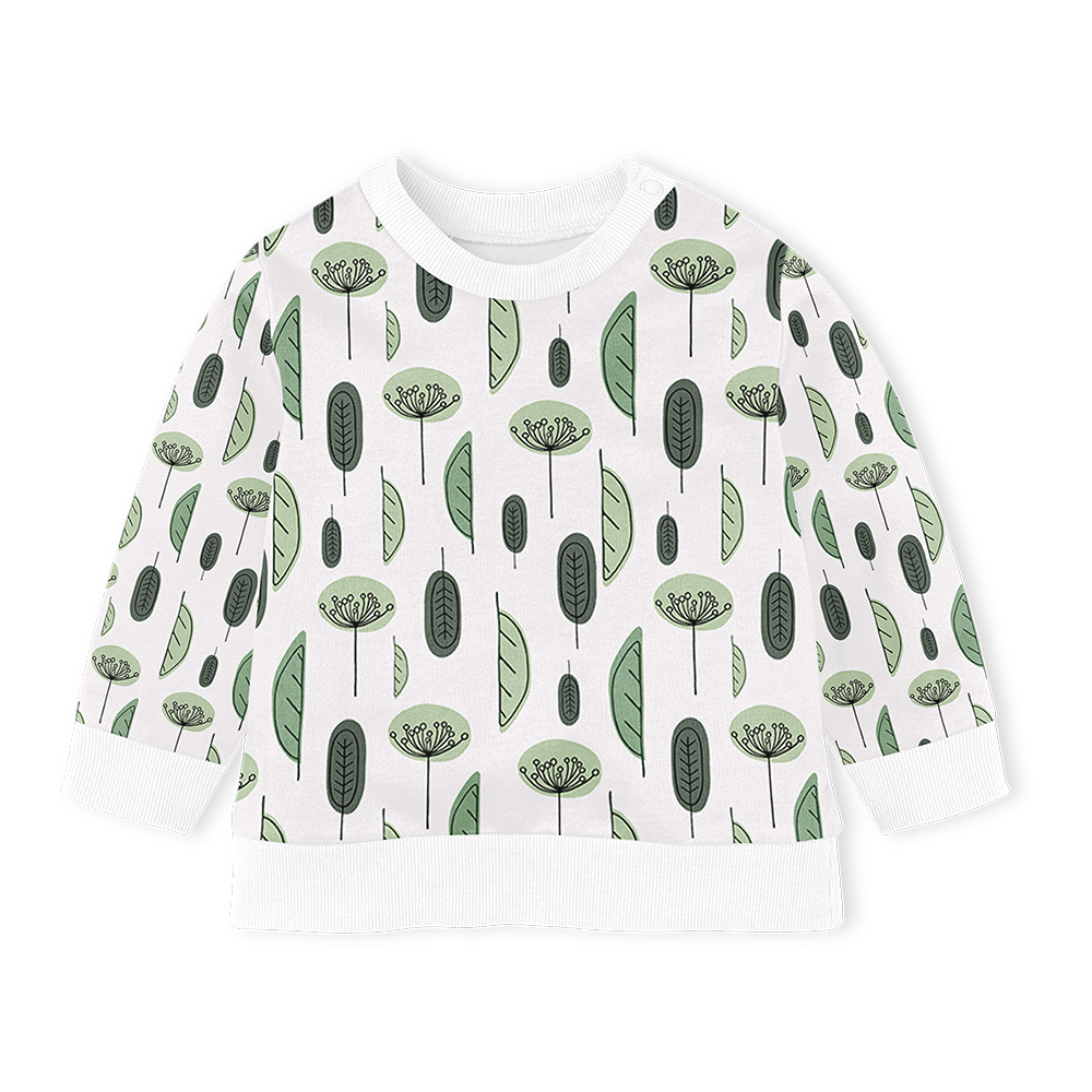 Sweater -Green Leaves