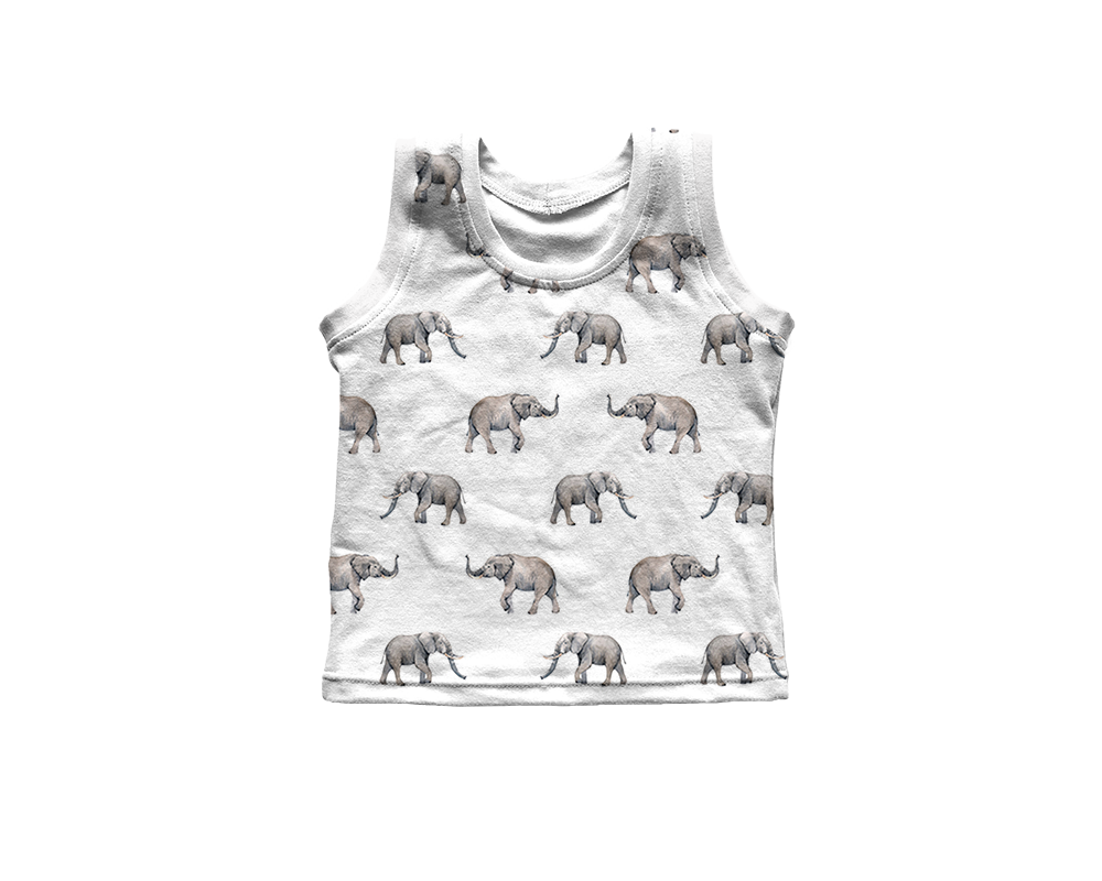 Tank Top - Elephants